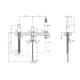Фото Смеситель для ванны Gessi Rettangolo 20043#299 черный матовый