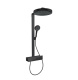 Фото Душевая стойка hansgrohe Rainfinity Showerpipe 26853670 с термостатом черная матовая