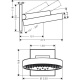 Фото Верхний душ hansgrohe Rainfinity 250 3jet 26232700 с настенным разъемом