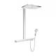 Фото Душевая стойка с термостатом hansgrohe Showerpipe 460 3jet EcoSmart 27029400 9 л/мин белый хром