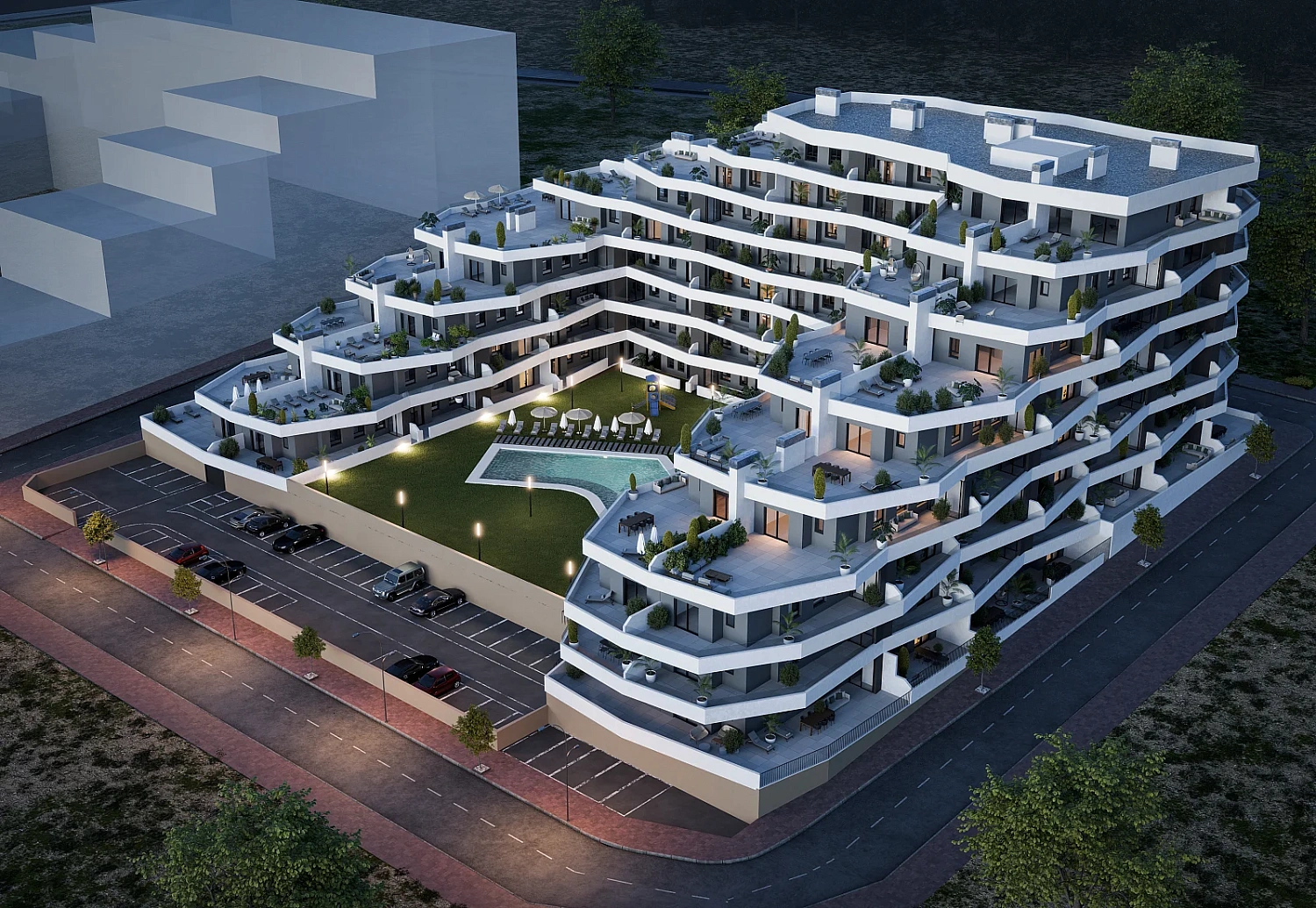 Квартира в новостройке Новые апартаменты с террасами в Сан-Мигель-де-Салинас