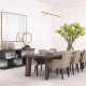 Фото Стул обеденный Atena (серо-бежевый, с подлокотниками)