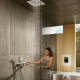 Фото Смеситель для душа с термостатом hansgrohe RainSelect 15355600 черный хром