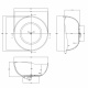 Фото Прозрачная ванна Abber Kristall 150x150 AT9705Onyx оникс