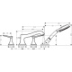 Фото Смеситель на борт ванны hansgrohe Metropol Classic 31441090