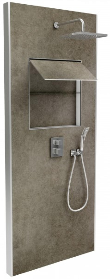 Фото Душевая система Jacob Delafon Ecrin E803021-D34 темный дуб/хром