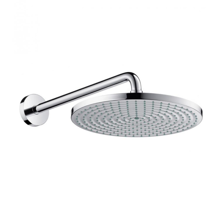 Фото Верхний душ hansgrohe Raindance S 300 Air 1jet EcoSmart 26601000 9 л / мин, держатель 390 мм хром