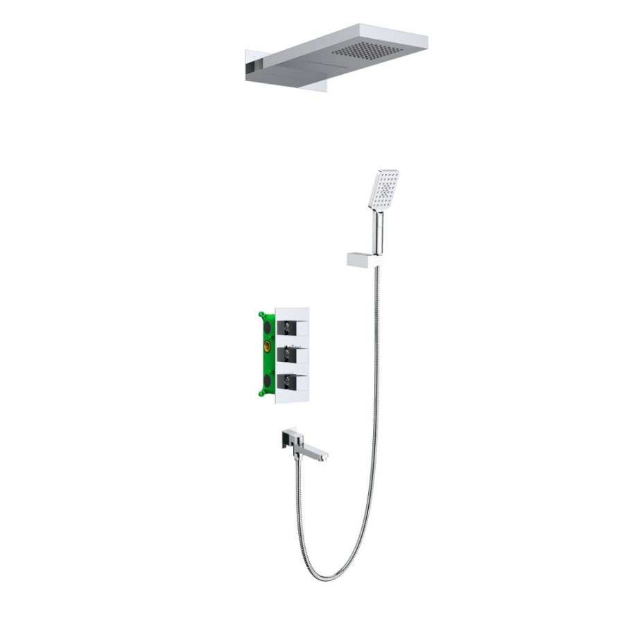 Фото Душевая система встроенная с термостатом Timo Petruma SX-5079/00SM хром