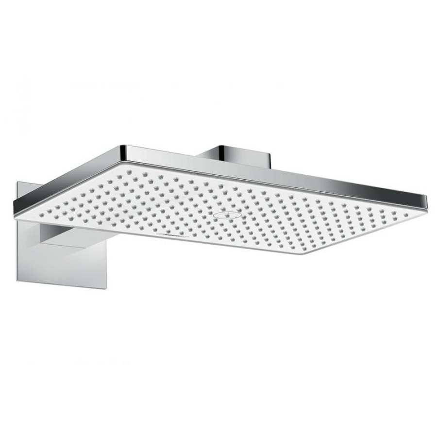 Фото Верхний душ встраиваемый hansgrohe Rainmaker Select 460 1jet EcoSmart 24013400 белый/хром