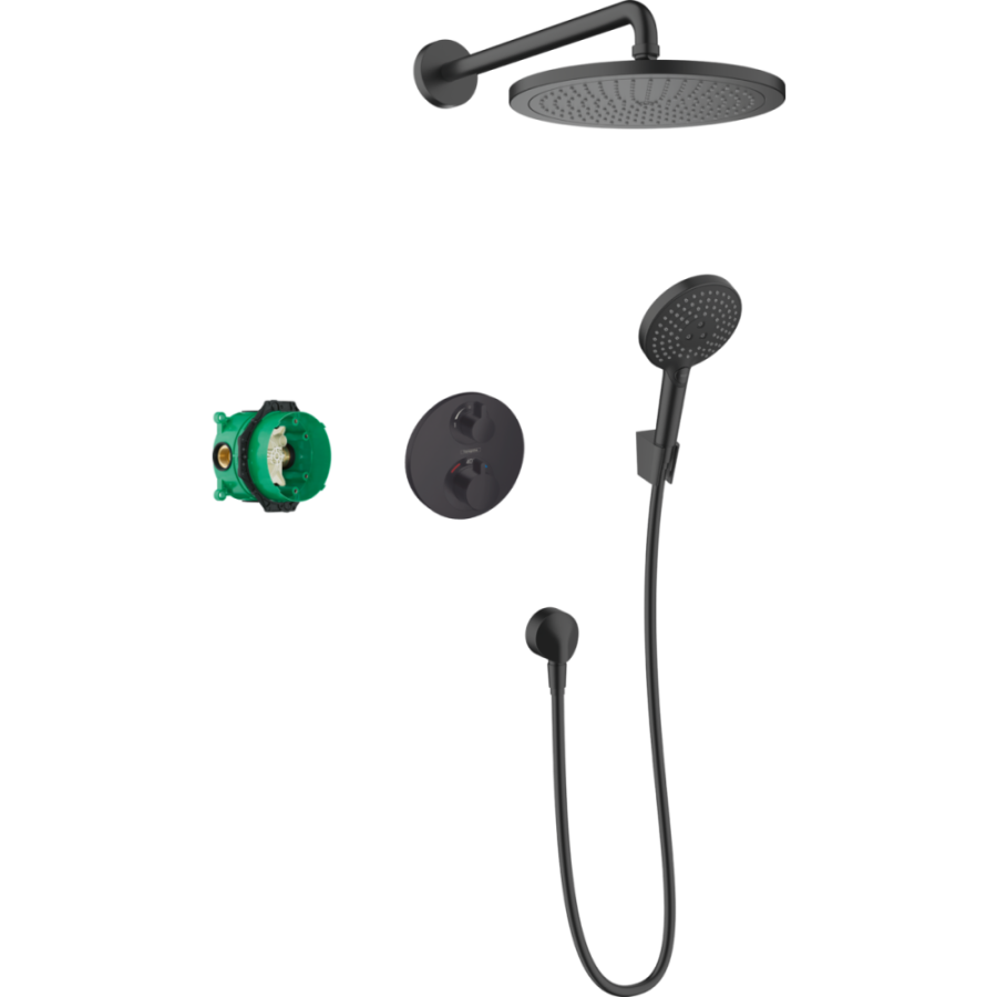 Фото Душевой комплект hansgrohe 27961670 матовый черный