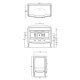 Фото Тумба под раковину Simas Arcade 105 ARMC105 bi/cr