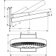Фото Верхний душ hansgrohe Rainfinity 360 3jet 26234000 с настенным разъемом