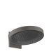 Фото Верхний душ hansgrohe Rainfinity 360 1jet 26230340 с настенным креплением, шлифованный черный хром