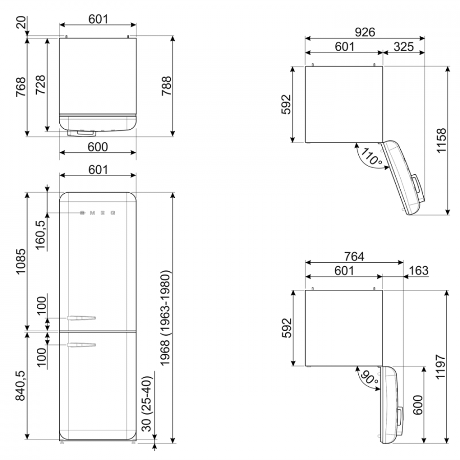 Фото Холодильник Smeg FAB32RBE5
