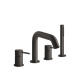 Фото Смеситель для ванны Gessi 316 54037#707 черный матовый