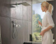 Фото Смеситель для душа с термостатом hansgrohe RainSelect 15355400 хром-белый