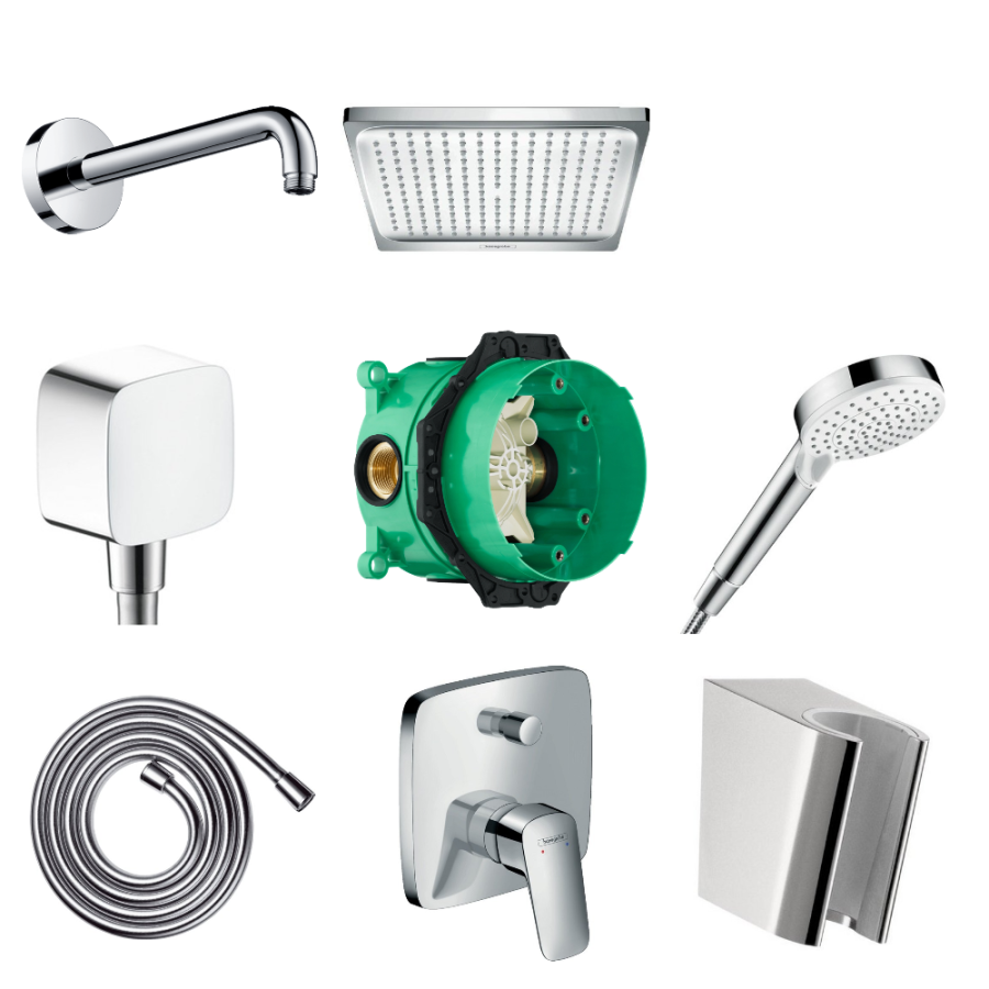 Фото Душевой набор hansgrohe ShowerSet Crometta E/Logis 27957000 хром