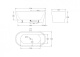 Фото Акриловая ванна BelBagno 180x80 BB71-1800-NERO-W0 черно-белая, без перелива