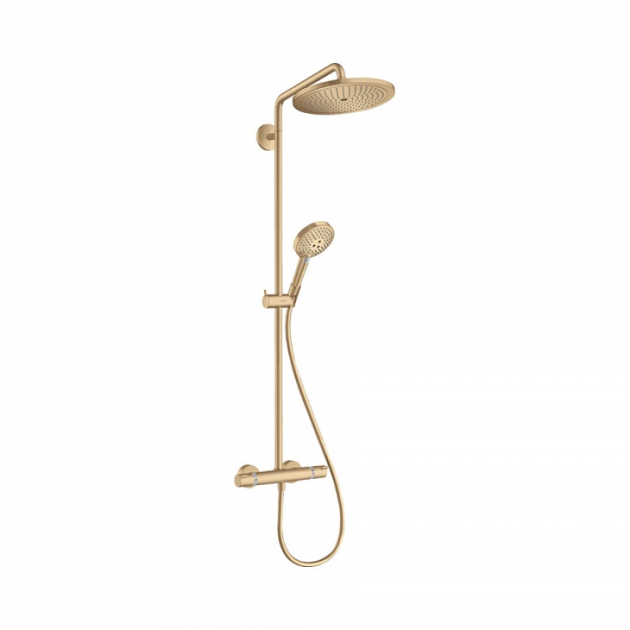 Фото Душевая стойка hansgrohe Croma Select S 280 26890140 1 режим струи шлифованная бронза