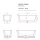 Фото Ванна отдельностоящая Artceram Square 180х80 ACW004 05 bi matt
