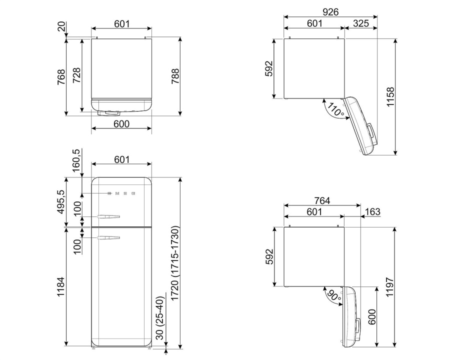 Фото Холодильник Smeg FAB30RLI5