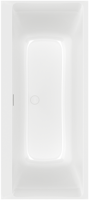 Фото Квариловая ванна 170х75 см Villeroy&Boch Subway 3.0 UBQ170SBW2DV-01 с ножками и сливом-переливом
