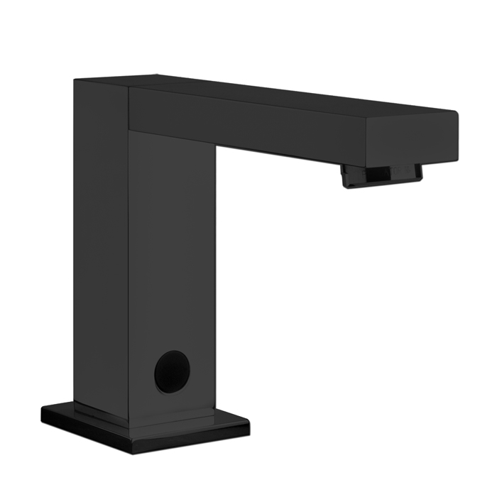 Фото Смеситель для раковины Gessi Rettangolo 30501#299 черный матовый