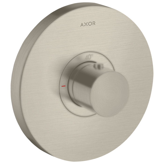 Фото Термостатический смеситель для душа Axor ShowerSelect 36721820 шлифованный никель