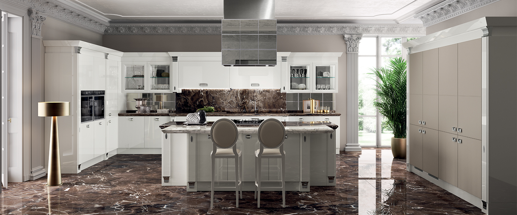 Фото Кухня Scavolini Exclusiva прямая 300 см