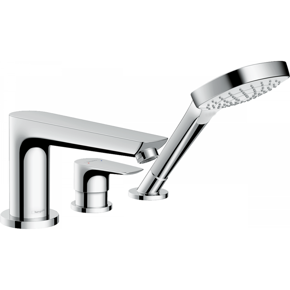 Фото Смеситель на край ванны hansgrohe Talis E 71730000, на 3 отверстия, хром