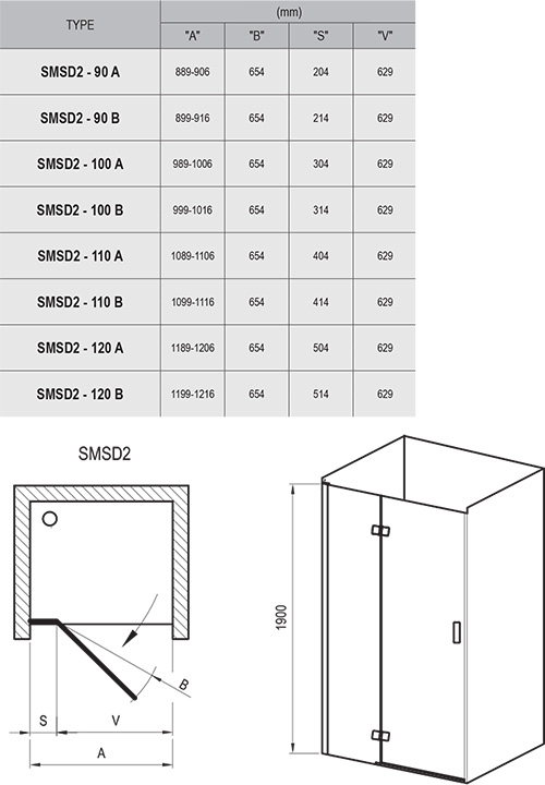 Фото Душевая дверь Ravak Smartline SMSD2-120 A-L 0SLGAA00Z1 хром+Transparent