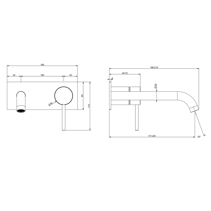 Фото Смеситель для раковины Gessi 316 54090#299 черный матовый