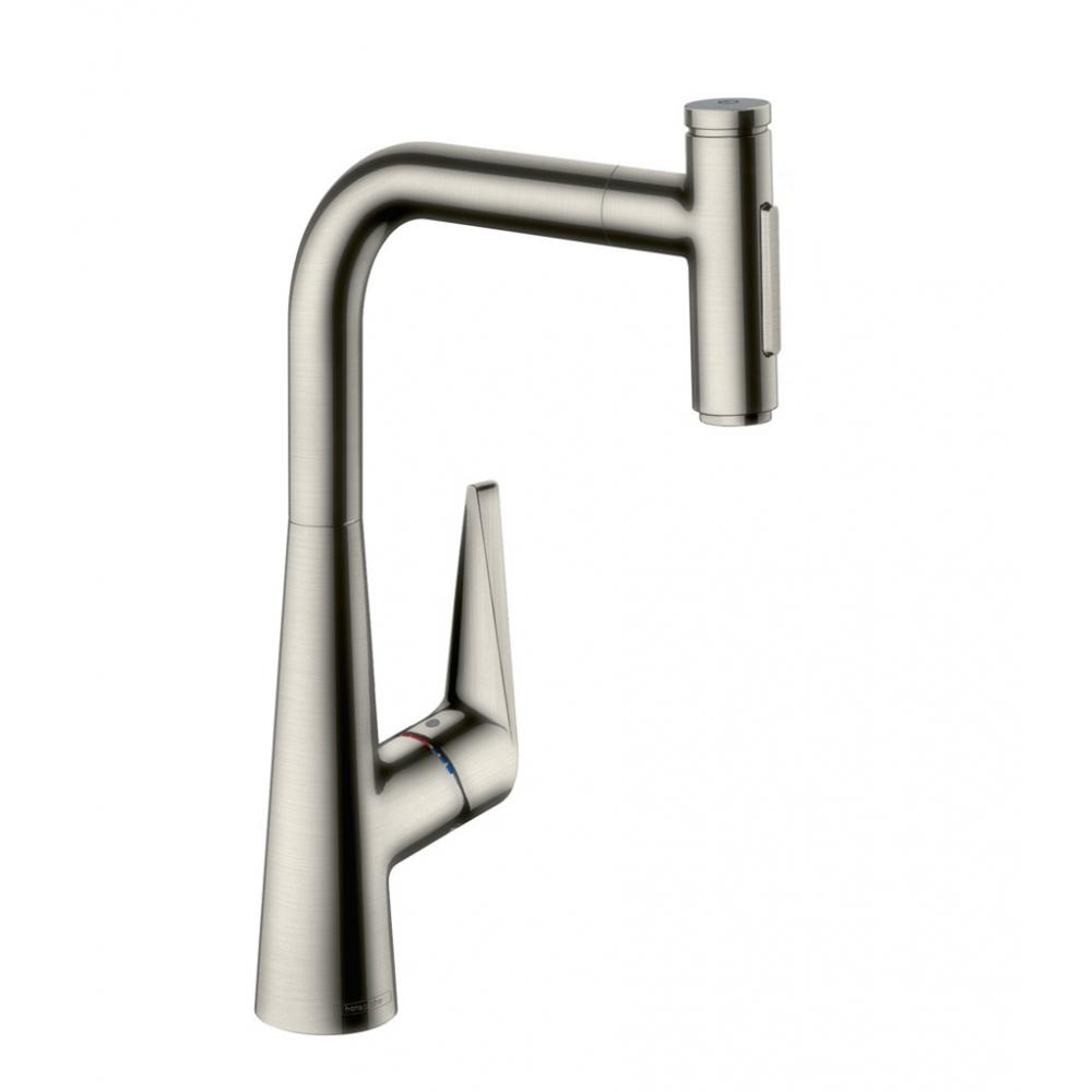 Фото Смеситель для кухни hansgrohe Talis Select M51 72823800 с вытяжным душем, сталь