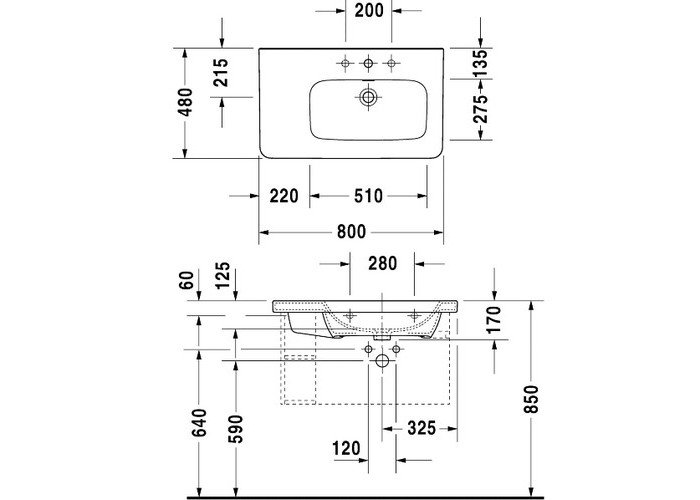 Фото Раковина Duravit DuraStyle 2326800000