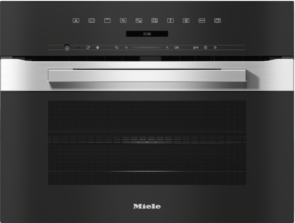 Фото Встраиваемый духовой шкаф с СВЧ Miele H 7240 BM EDST/CLST