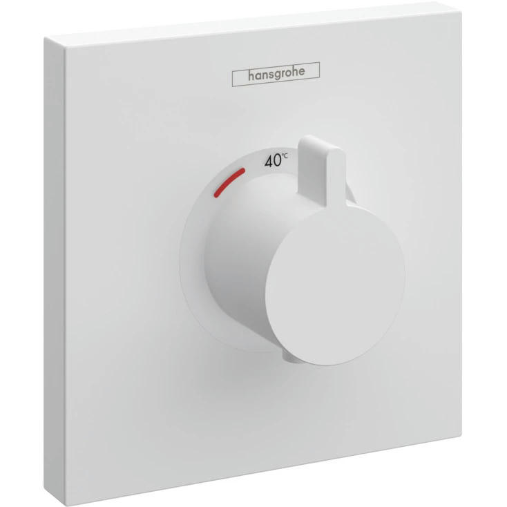 Фото Смеситель для душа с термостатом hansgrohe Select Highflow 15760700 матовый белый
