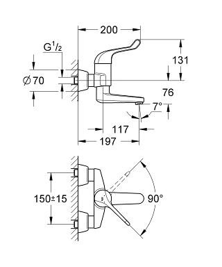 Фото Смеситель для раковины Grohe Euroeco Special 32792000