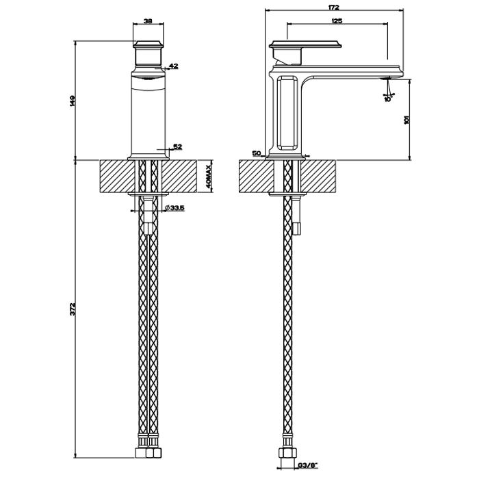 Фото Смеситель для раковины Gessi Eleganza 46002#149