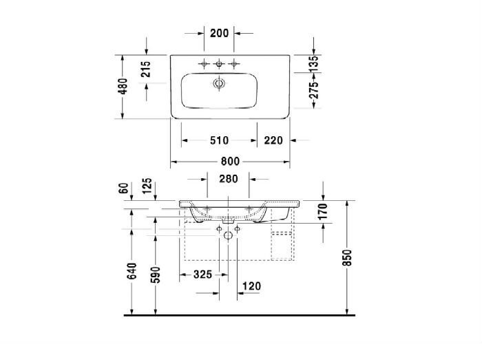 Фото Раковина Duravit DuraStyle 2325800000