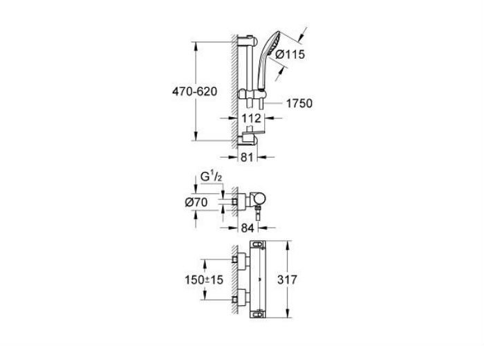 Фото Смеситель для душа Grohe Grohtherm 2000 NEW 34195001