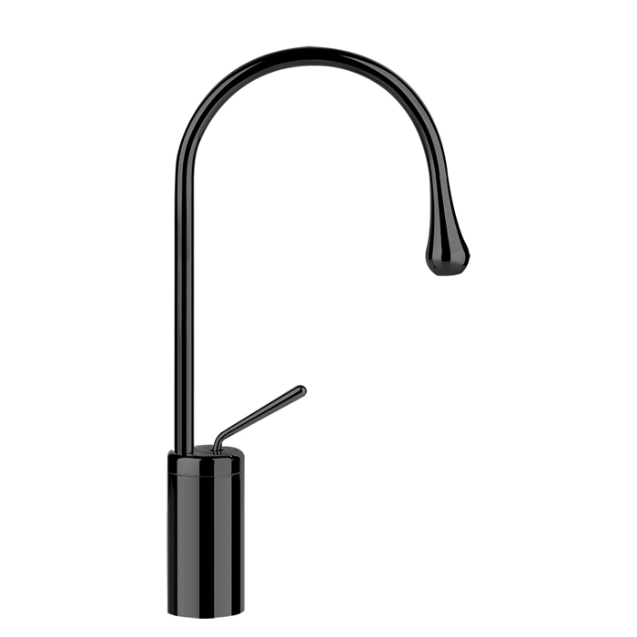 Фото Смеситель для раковины Gessi Goccia 33604#299 черный матовый