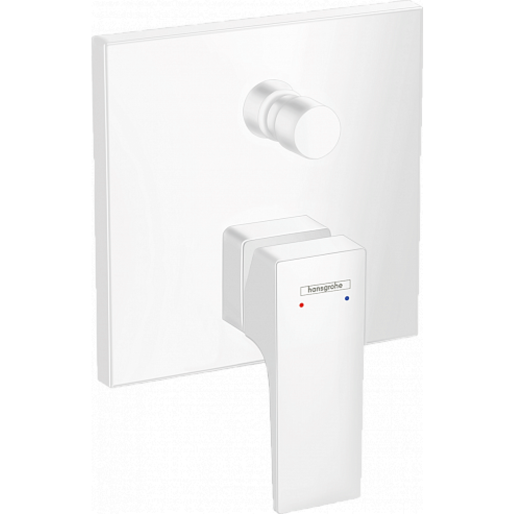 Фото Смеситель для ванны hansgrohe Metropol 32546700 со встроенной защитной комбинацией, СМ, матовый белый