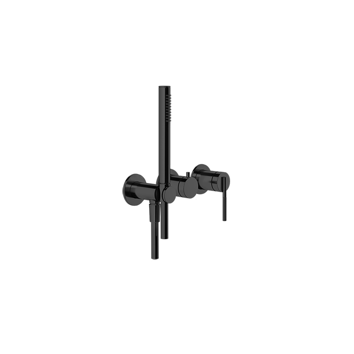 Фото Смеситель для душа Gessi Ingranaggio 63545#706 черный матовый
