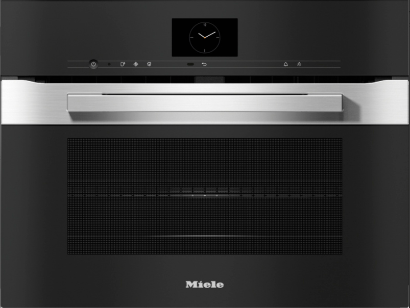 Фото Встраиваемый духовой шкаф с СВЧ Miele H 7640 BM EDST/CLST