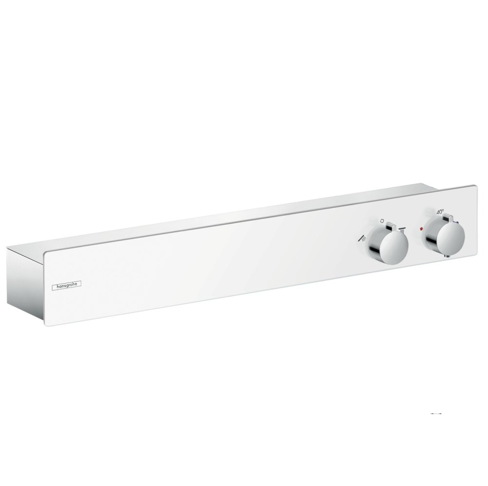 Фото Термостат hansgrohe ShowerTablet 600 13108400 белый/хром для 2 потребителей