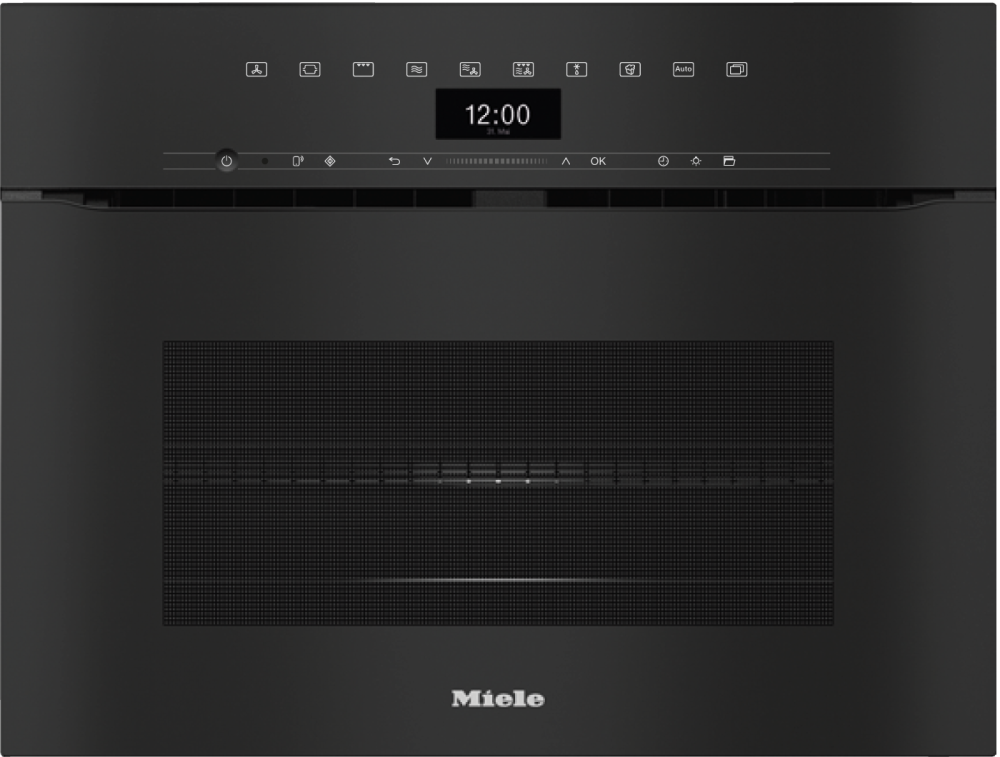 Фото Встраиваемый духовой шкаф с СВЧ Miele H 7440 BMX OBSW