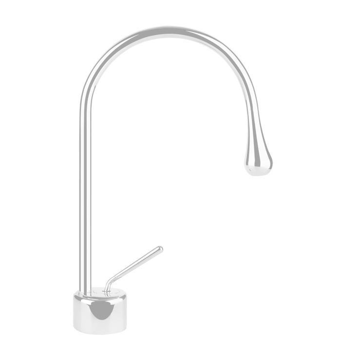 Фото Смеситель для раковины Gessi Goccia 33601#279 белый матовый