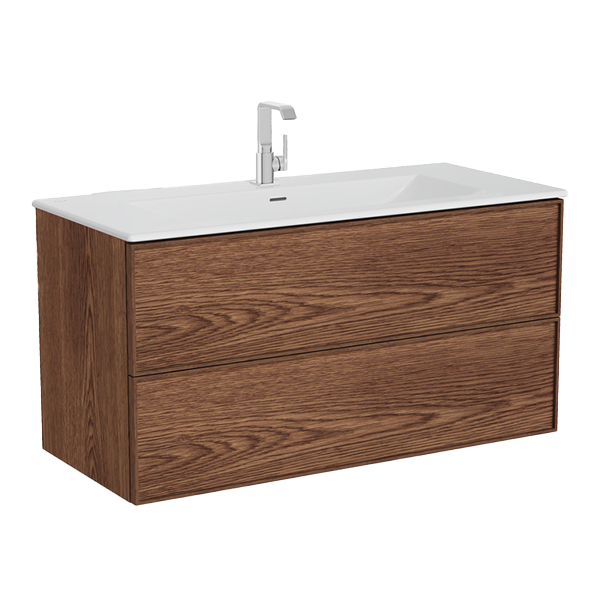 Фото Тумба с раковиной Vitra Metropole Edge 120 67157 грецкий орех