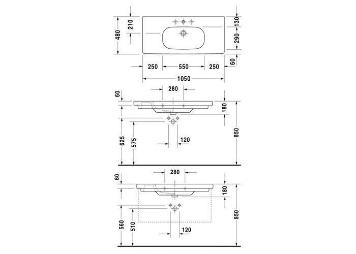 Фото Раковина Duravit D-Code 3421000002