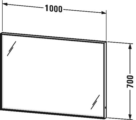 Фото Зеркало с подсветкой Duravit L-cube LC738200000